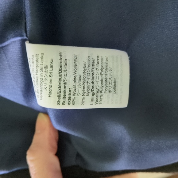 J. Crew black wool parka with faux fur trim - Picture 7 of 8